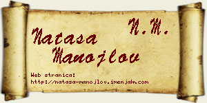 Nataša Manojlov vizit kartica